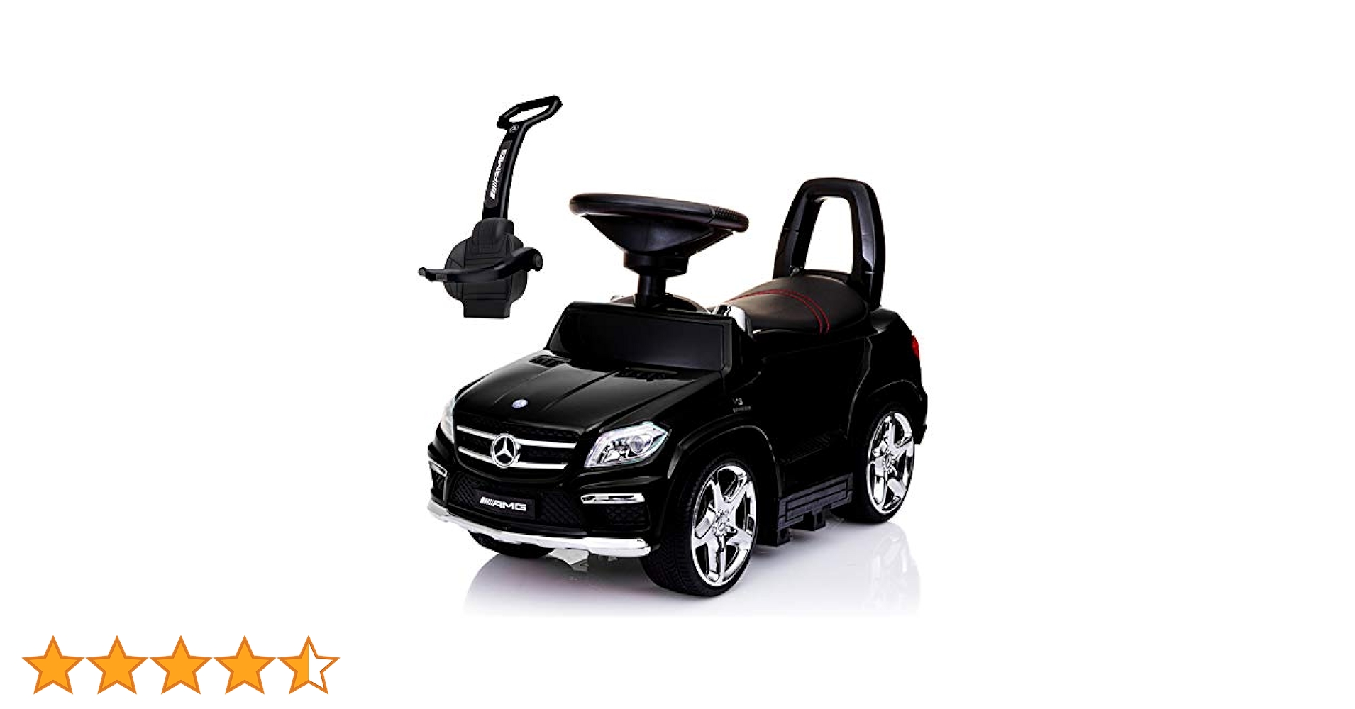 押手付と日よけ付 足けり乗用玩具 メルセデスAMG GLEブラック 乗用メルセデスベンツ AMG GLE63押手付｜乗用玩具＆電動乗用